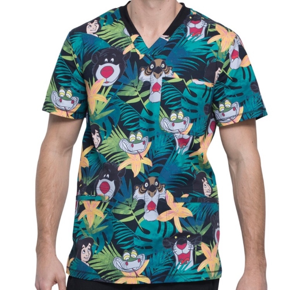 Disney Tooniforms Jungle Book Scrub Top